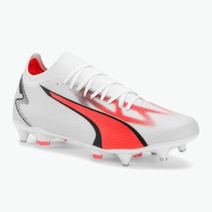 Férfi PUMA Ultra Match MXSG futballcipő puma fehér/puma fekete/tűz orchidea (Ultra Match MxSg 107518 01) kép