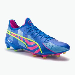 PUMA King Ultimate Energy FG/AG férfi futballcipő ultrakék/világító rózsaszín/világító kék (King Ultimate Energy Fg/Ag 107553 01) kép