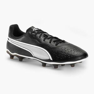 Férfi futballcipő PUMA King Match FG/AG puma fekete/puma fehér (King Match Fg/Ag 107570 01) kép