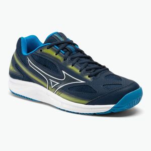 Férfi teniszcipő Mizuno Break Shot 4 AC dress blues / jet blue / kénes tavasz (Break Shot 4 AC 61GA234014) kép