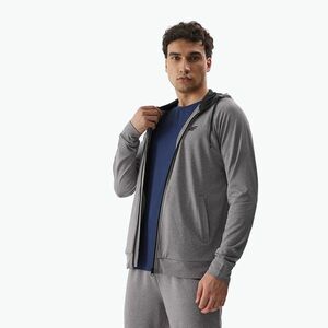 Férfi edző pulóver 4F M209 hideg világosszürke melange (M209 4FAW23TFSWM209) kép