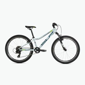 Gyermek kerékpár Superior RACER XC 24 fényes fehér/kék/neonsárga (RACER XC 24 801.2023.24001) kép