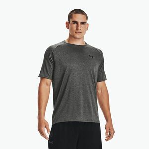 Under Armour Tech 2.0 carbon heather/fekete férfi edzőpóló (Tech 2.0 1326413-090) kép