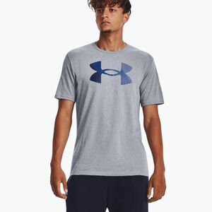 Férfi Under Armour Big Logo póló Fill steel light heather/fekete/royal (Big Logo Fill 1379451-035) kép