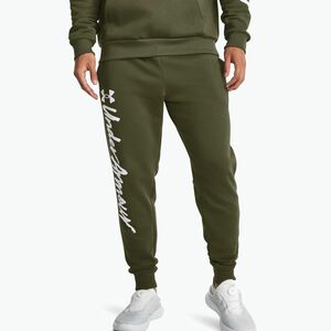 Under Armour Rival Fleece Graphic Joggers férfi edzőnadrág marine zöld/fehér színből (Rival Fleece Graphic Joggers 1379776) kép