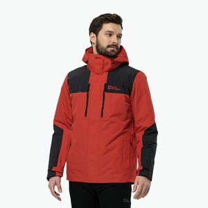 Jack Wolfskin férfi Jasper 3in1 erős piros esőkabát (Jasper 3in1 1115261) kép