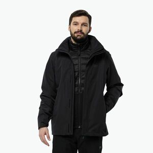 Jack Wolfskin férfi esőkabát Feldberg Luntal 3in1 fekete (Luntal 3in1 1116251) kép
