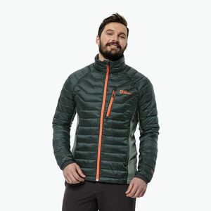 Jack Wolfskin férfi pehelypaplan dzseki Routeburn Pro Ins fekete olívazöld (Routeburn Pro Ins 1206862_4161) kép