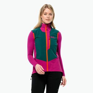 Jack Wolfskin Alpspitze tengerzöld női túra ujjatlan kabát (Alpspitze 1307761_4167_004) kép