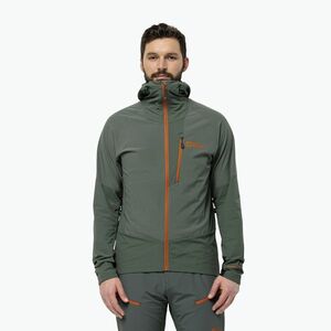 Jack Wolfskin férfi softshell dzseki Alpspitze Hoody hedge zöld (Alpspitze Hoody 1307771_4311_005) kép
