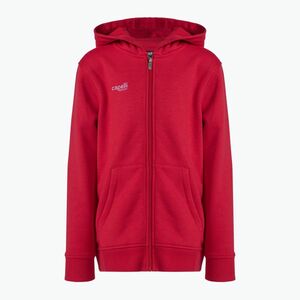 Capelli Basics Ifjúsági cipzáras futball kapucnis pulóver piros (Basics Youth Zip Hoodie AGA-2086X) kép