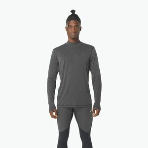 Férfi ASICS Metarun Mock Neck teljesítmény fekete hosszú ujjú futócipő (Metarun Mock Neck Top 2011C873) kép