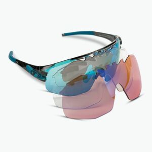 Tifosi Sledge Lite Clarion kristály füst/klarion kék/ac piros/tiszta kerékpáros szemüveg (Sledge Lite 1670102822) kép