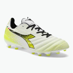 Férfi Diadora Brasil Elite Tech Tech GR ITA LPX futballcipő fehér/fekete/fluo sárga (Brasil Elite Tech DD-101.179597-C5702) kép
