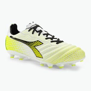 Férfi Diadora Brasil Elite GR GR LT LP12 fehér/fekete/fluo sárga futballcipő (Brasil Elite DD-101.179599) kép