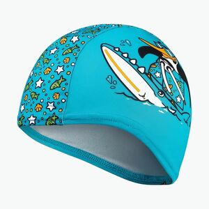 Speedo nyomtatott poliészter kék/zöld úszósapka (Printed Polyester 8-1224114675) kép