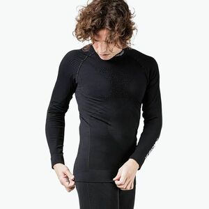 Férfi termikus pulóver X-Bionic Energy Accumulator 4.0 Turtle Neck opálfekete/sarkvidéki fehér (Energy Accumulator 4.0 Turtle Neck EAWT18W22M) kép