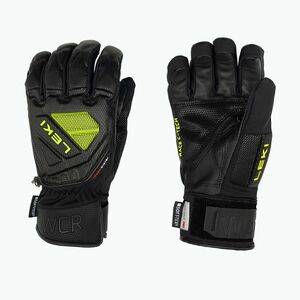 Férfi sí kesztyű LEKI WCR C-Tech 3D fekete jég/zitrom (WCR C-Tech 3D 654806301) kép