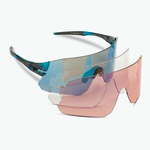 Tifosi Rail Clarion kék/ac piros/tiszta kerékpáros szemüveg (Rail Clarion 1710106122) kép