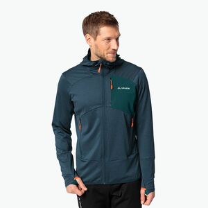 Férfi VAUDE Monviso Fleece II melegítőfelső sötét tenger/zöld (Monviso Fleece II 42988) kép