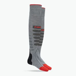 Lenz Heat Sock 5.1 Toe Cap Slim Fit szürke/piros sízokni szürke/piros színben (Heat Sock 5.1 Toe Cap Slim Fit 1075) kép