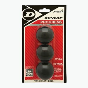 Dunlop Progress red dot squash labdák 3 db. (Progress red dot 3szt sq. 700104) kép