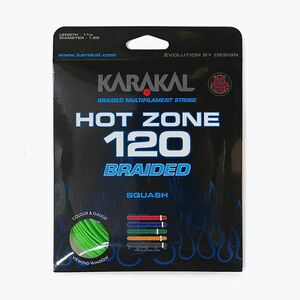 Squash húr Karakal Hot Zone Braided 120 11 m green (Hot Zone Braided 120 KA6510) kép