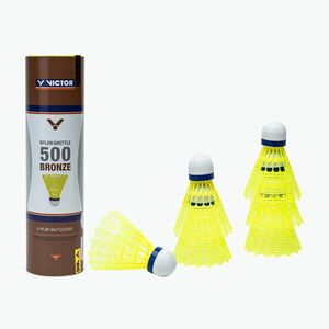 Tollaslabdák VICTOR Nylonshutle 500 6pcs mid yellow (Nylonshutle 500 6pcs 100570) kép