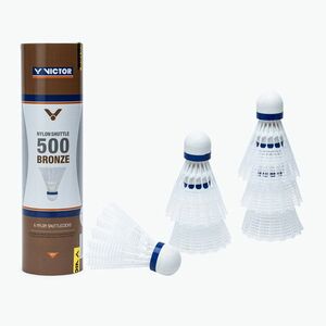 Tollaslabdák VICTOR Nylonshutle 500 6pcs mid white (Nylonshutle 500 6pcs 100520) kép