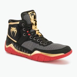 Boksz cipő Venum Elite Wrestling black/gold/red (Elite Wrestling 05083) kép