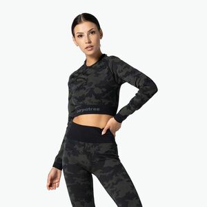 Női edzős top Carpatree Camo Seamless zöld (Camo Seamless LS CP-CSLO-GR) kép
