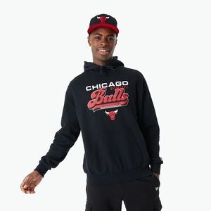 Férfi New Era NBA NBA Graphic OS Hoody Chicago Bulls pulóver fekete (NBA Graphic OS Hoody Chicago Bulls 60424425) kép