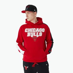 Férfi New Era NBA NBA Large Graphic OS Hoody Chicago Bulls pulóver piros (NBA Large Graphic OS Hoody Chicago Bulls 60424464) kép