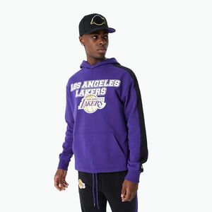 Férfi New Era NBA NBA Large Graphic OS Hoody Los Angeles Lakers pulóver lila (NBA Large Graphic OS Hoody Los Angeles Lakers 60424463) kép
