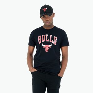 férfi póló New Era NOS NBA Regular Tee Chicago Bulls black (NOS NBA Regular Tee Chicago Bulls 60416749) kép