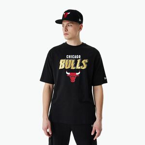 férfi póló New Era Team Script OS Tee Chicago Bulls black (Team Script OS Tee Chicago Bulls 60424398) kép