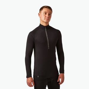 Férfi Surfanic Bodyfit Zip Neck thermo pulóver fekete (Bodyfit Zip Neck SWX1602500) kép