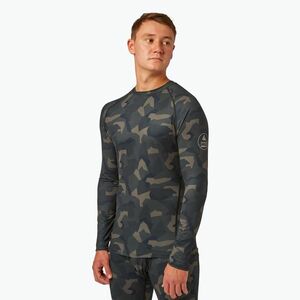 Férfi Surfanic Bodyfit Limited Edition Crew Neck erdei geo camo thermo hosszú ujjú (Bodyfit Limited Edition Crew Neck SWE1604500) kép