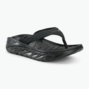 Férfi strand papucs HOKA ORA Recovery fekete/sötét sirály szürke (ORA Recovery 1099675) kép
