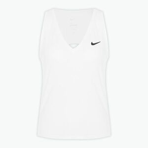 Női tenisz tank top Nike Court Dri-Fit Victory Tank fehér/fekete (Court Dri-Fit Victory Tank CV4784-100) kép