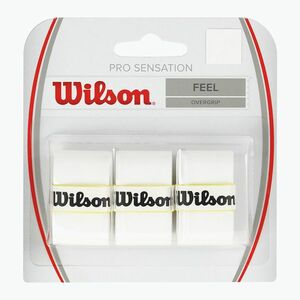 Wilson Pro Overgrip Sensation teniszütő burkolatok 3 db fehér. (Overgrip Sensation WRZ4010WH) kép