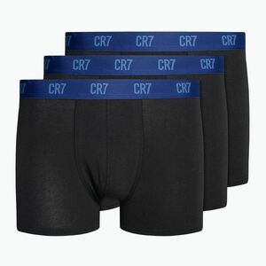 Férfi CR7 Basic Trunk boxeralsó 3 pár fekete/kék (Basic Trunk 300-8100-4900-697) kép