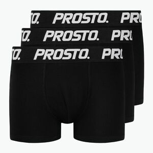 PROSTO Boxers férfi boxeralsó, 3 db, black (Boxers KL232MACC8011) kép