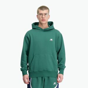férfi melegítőfelső New Balance Hoops Fleece Hoodie team forest green (Hoops Fleece Hoodie MT33586TFN) kép