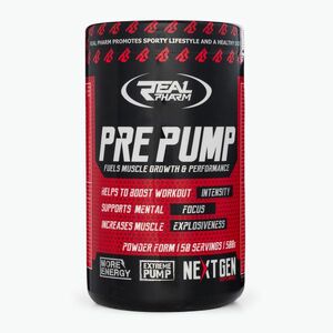 Real Pharm Pre Pump edzés előtti 500 g fekete ribizli/citrom (Pre Pump 702388) kép