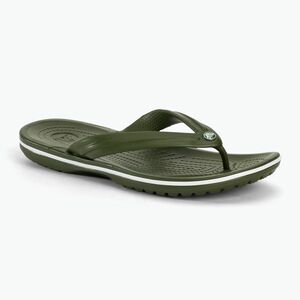 Flip-flopok Crocs Crocband Flip army green/white (Crocband Flip 11033-37P) kép