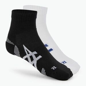 Futózokni ASICS Cushion Run Quarter 2 pary performance black/brilliant white (Cushion Run Quarter 3013A800) kép