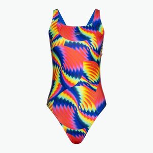 Speedo női fürdőruha Allover Digital Leaderback görögdinnye/lila rózsaszín/emberhéj/citromsárga szitálás (Allover Digital Leaderback 8-00317316784) kép