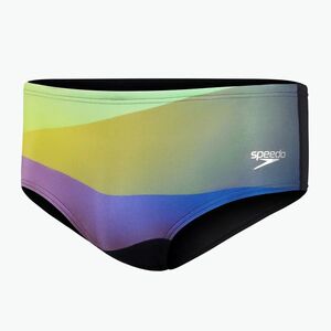 Férfi Speedo Allover Digital Brief úszónadrág fekete/édes lila (Allover Digital Brief 8-00383516694) kép