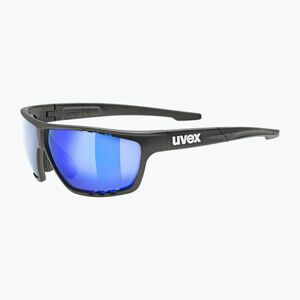 Napszemüveg UVEX Sportstyle 706 black matt/mirror blue (Sportstyle 706 53/2/006/2016) kép